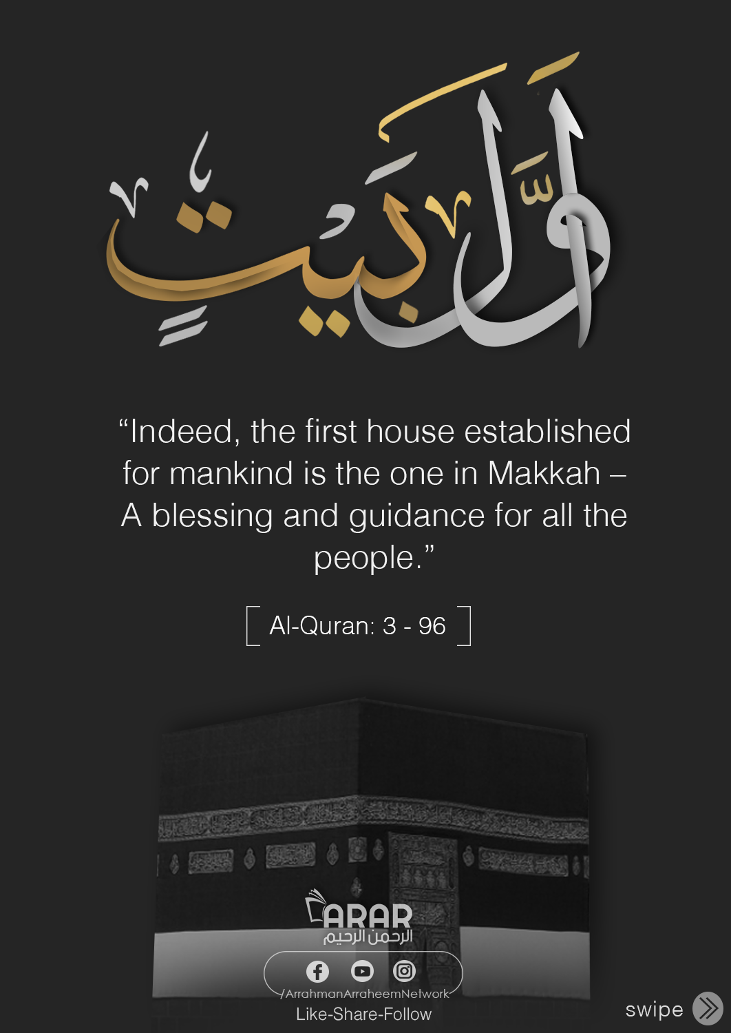 First house is in makkah