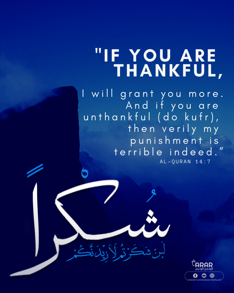 If you are thankful