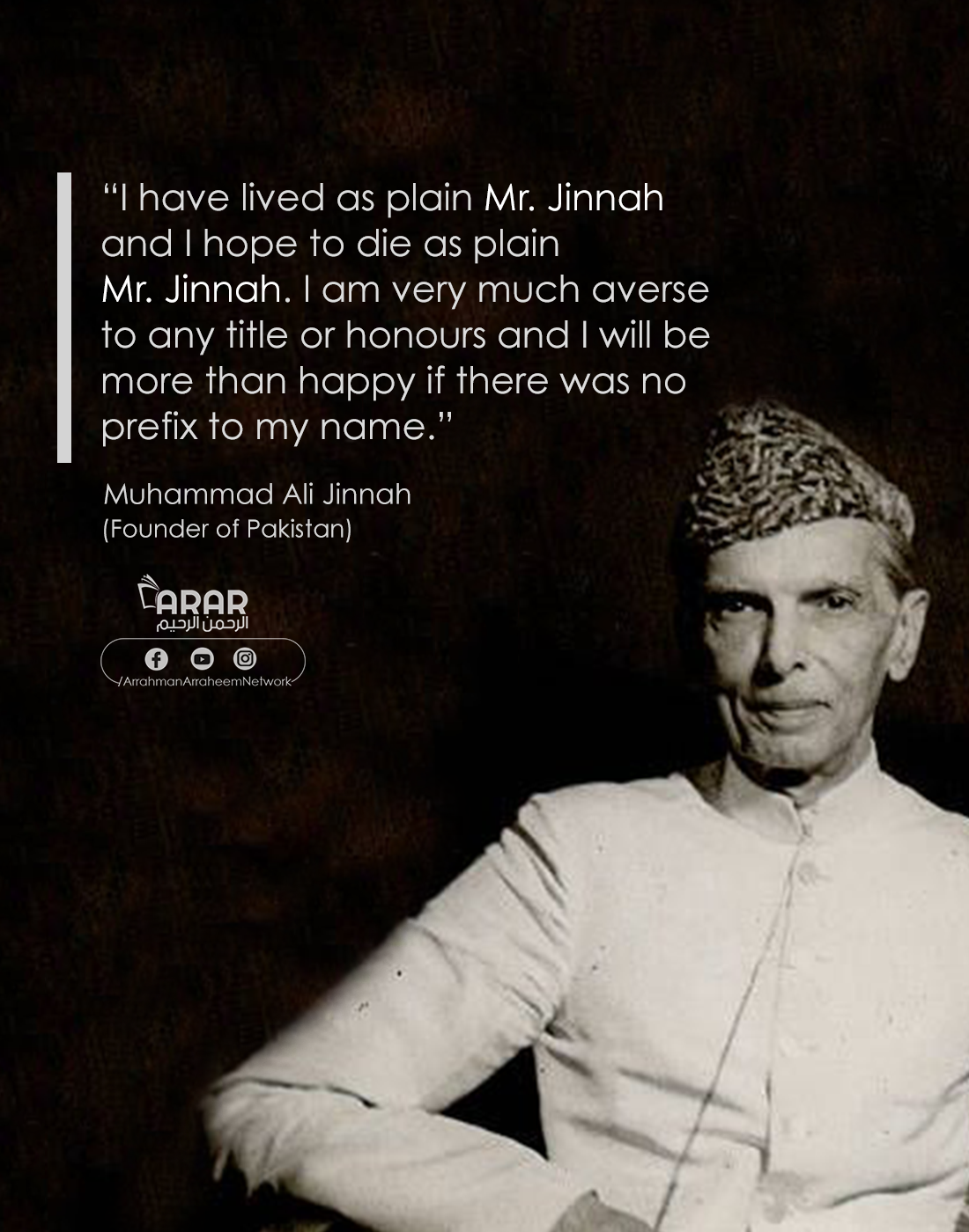 Mr Jinnah Quote